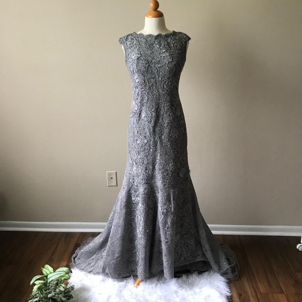 Rina DeMontella Lace/Rhinestone Gala Evening Gown